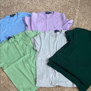 Polo by Ralph Lauren Blue and Purple Short Sleeve Tees
